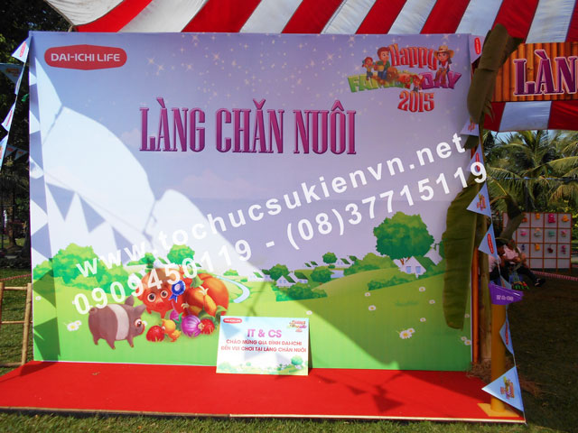 Cho thuê backdrop - Ngày hội làng chăn nuôi