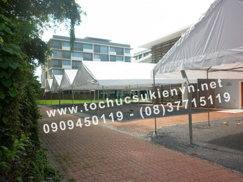 Cho thuê nhà lều nhà bạt trụ tròn 6