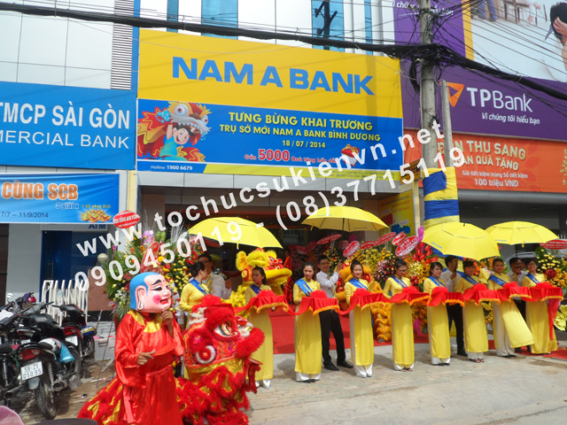 Tổ chức lễ khai trương chi nhánh mới của Ngân Hàng Nam Á ở Bình Dương 5