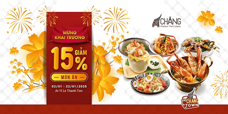banner khai trương quán ăn