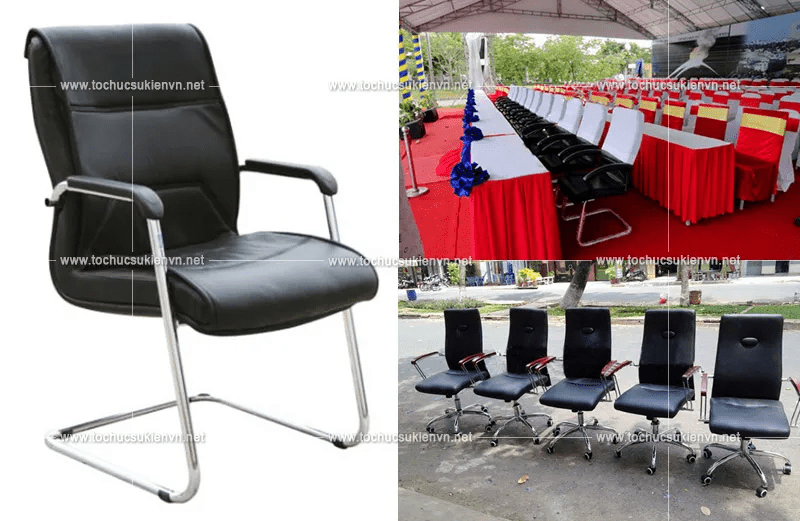 Cho thuê bàn ghế sự kiện khai trương bao gồm ghế da VIP