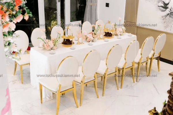 Mẫu bàn ghế đám cưới, đám hỏi mẫu mới cực đẹp