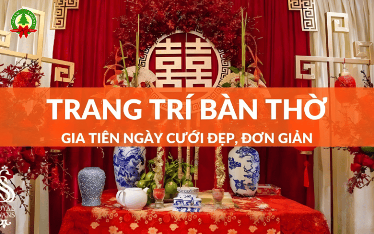 Dịch vụ trang trí bàn thờ gia tiên ngày cưới