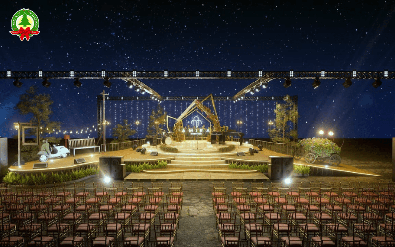 Khung sân khấu ngoài trời cho chương trình ca nhạc - live show 