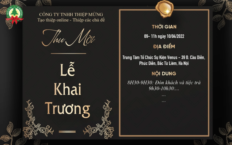 Gợi ý mẫu thư mời khai trương phù hợp cho chủ cửa hàng