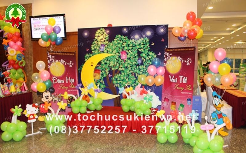 Mẫu trang trí sân khấu Trung thu đẹp nhất