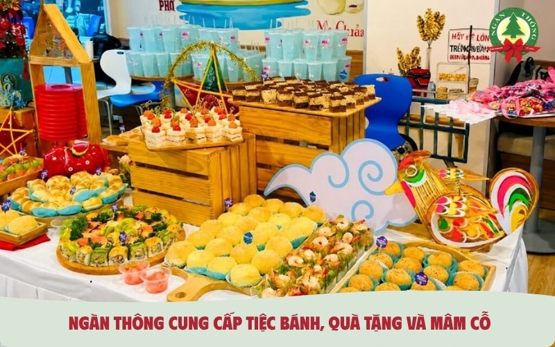Công ty tổ chức sự kiện Trung Thu Ngàn Thông cung cấp dịch vụ tiệc bánh, mâm cỗ
