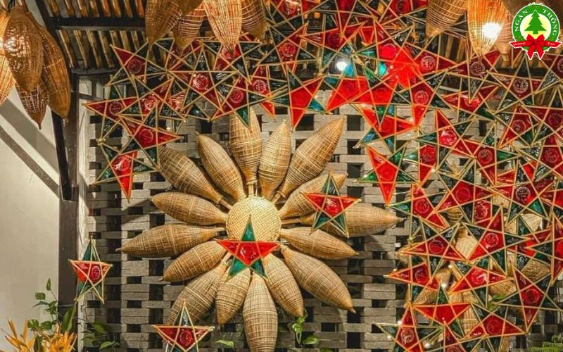 Không gian tre trúc mang lại cảm giác gần gũi thiên nhiên cho các chương trình Trung thu ngoài trời