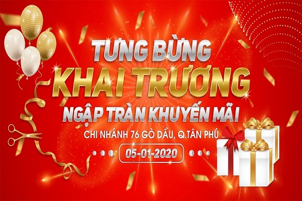 mẫu banner khai trương đẹp