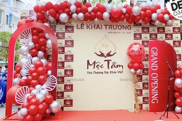 Backdrop khai trương