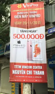 Cờ phướn (in hiflex 0.8m x 2m)