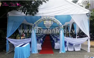 Nhà lều trụ tròn Kích thước (trên 3 khung, lắp liền)