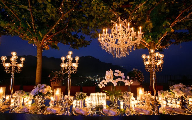 Cách thiết lập ánh sáng cho tiệc cưới ngoài trời