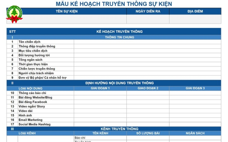 Xác định mục tiêu rõ ràng khi lên kế hoạch tổ chức sự kiện