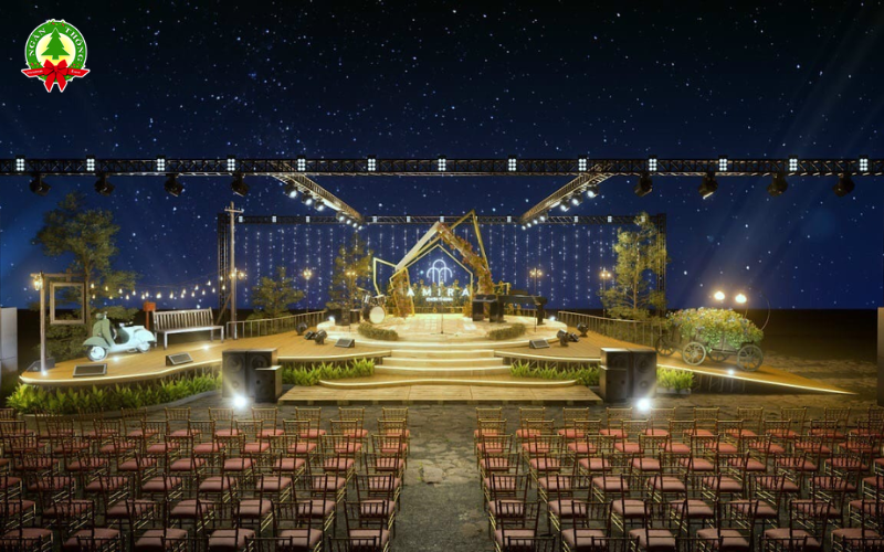 Khung sân khấu ngoài trời cho chương trình ca nhạc - live show 