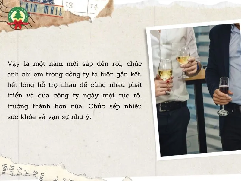 lời chúc cuối năm cho công ty