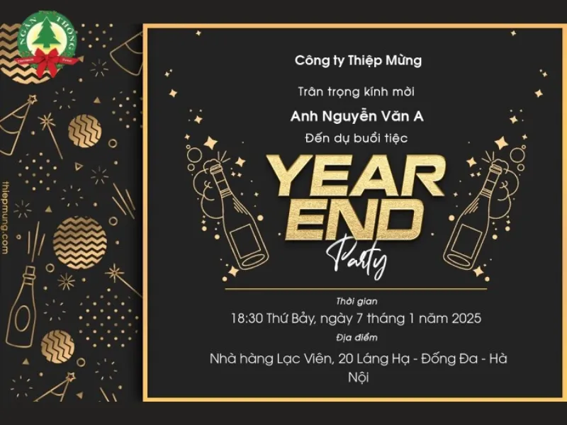 thư mời tất niên hài hước