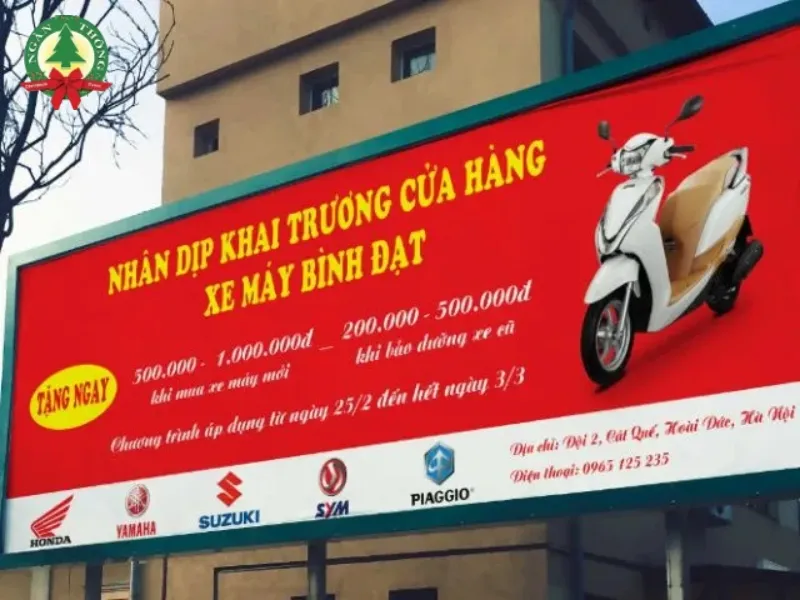 kích thước băng rôn khai trương