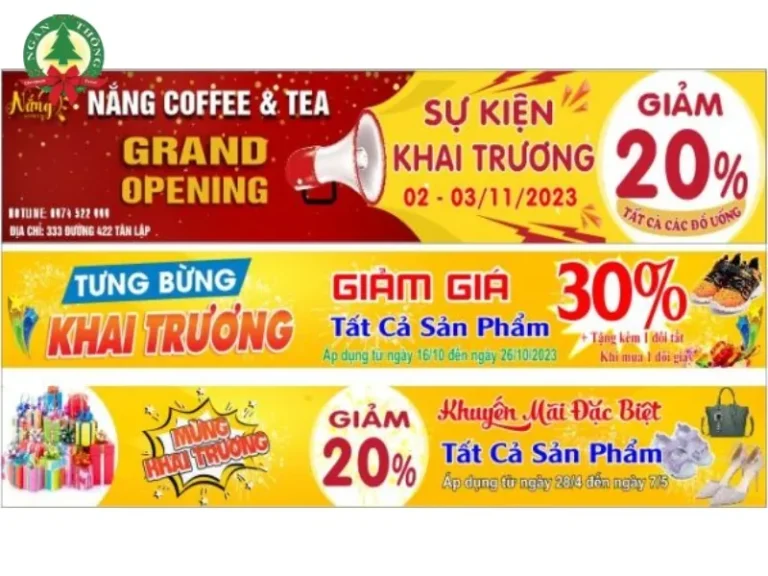 kích thước băng rôn khai trương
