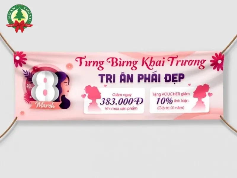 kích thước băng rôn khai trương