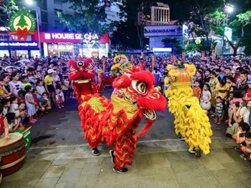 cho thuê đoàn lân sư rồng Trung Thu