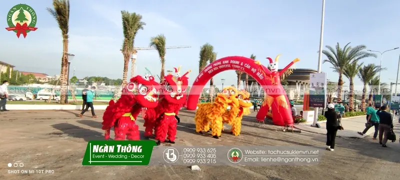 Lân sư rồng khai trương — Biên Hoà